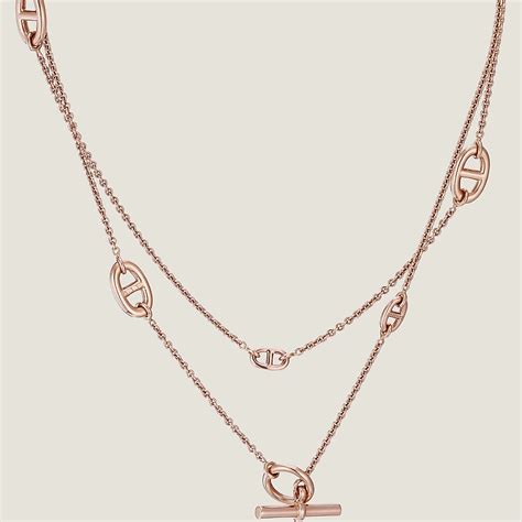 hermes farandole gold necklace|hermes long silver necklace.